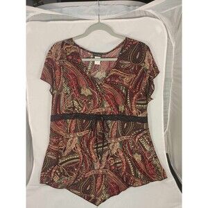 Julie’s Closet Shirt Womens 2X Paisley